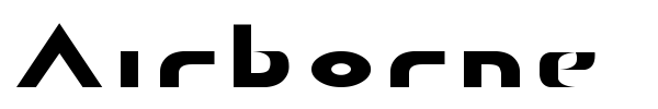 Airborne GP font preview